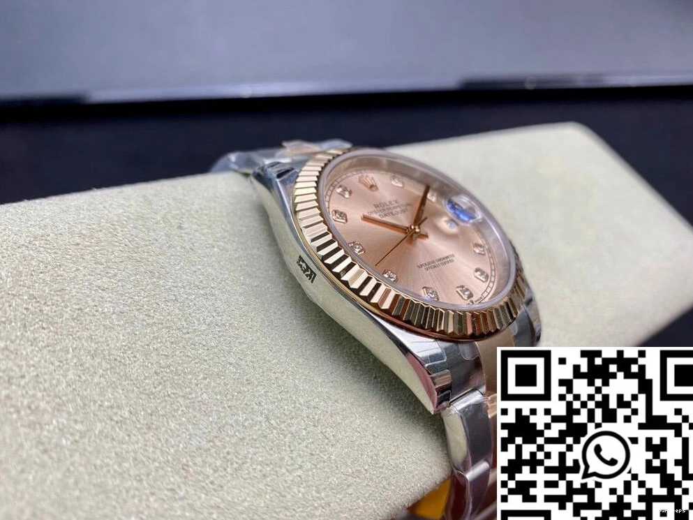 Gold 41MM Datejust Rolex EW V3 M126331-0007 Rose Factory 0202